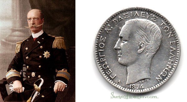 Lee más sobre el artículo Historia a través de las monedas. Drachma del rey Jorge I de Grecia