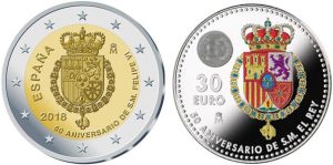 Lee más sobre el artículo Sellos y Monedas por el 50 cumpleaños de S.M. el Rey Don Felipe VI